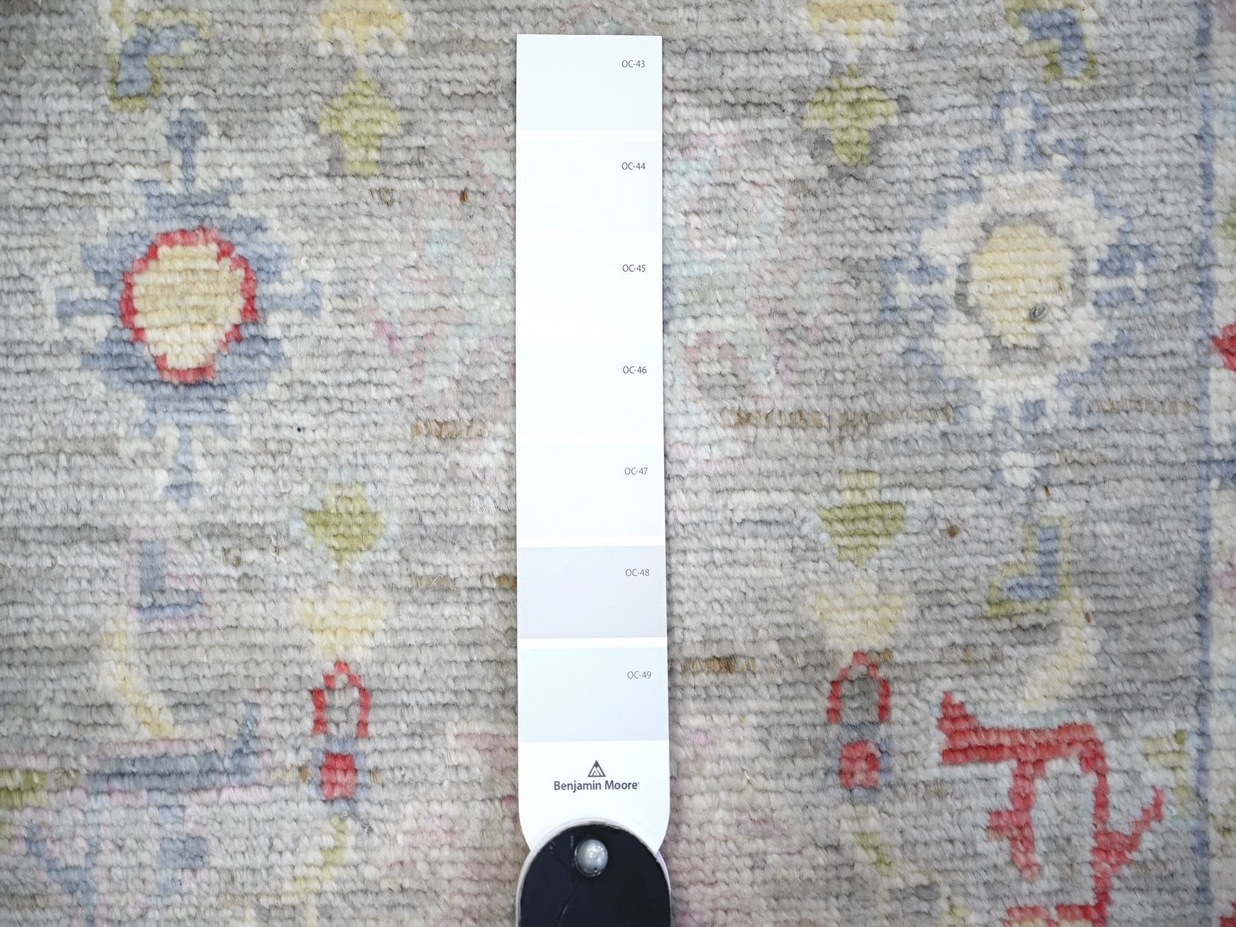 Oushak Oushak hand-knotted wool runner in Gray, 2'9" x 13'7" — SKU O074107 (view 3)