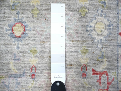 Oushak Oushak hand-knotted wool runner in Gray, 2'9" x 13'7" — SKU O074107 (view 3)
