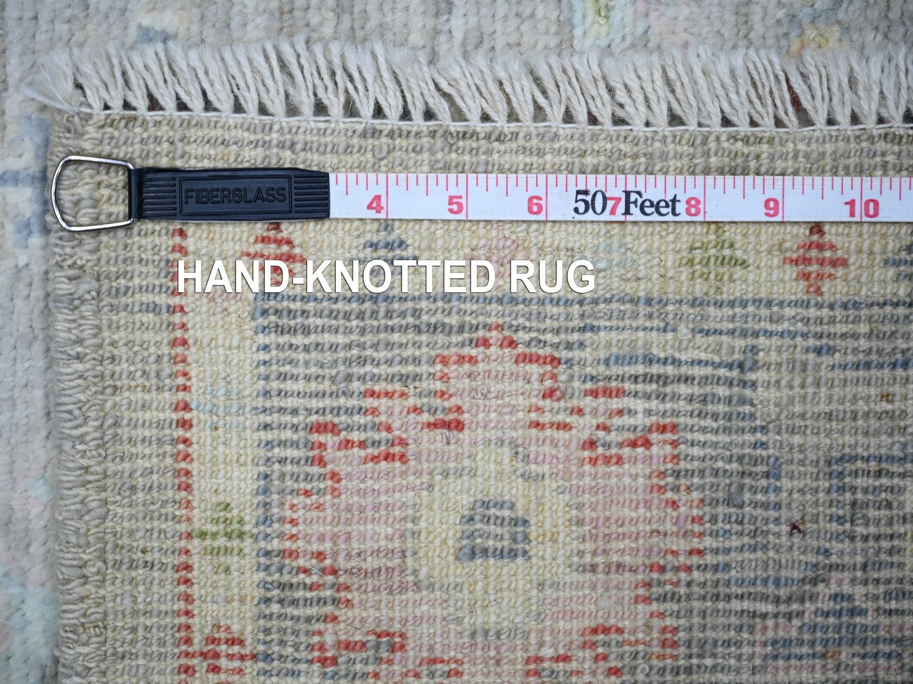Oushak Oushak hand-knotted wool runner in Gray, 2'9" x 13'7" — SKU O074107 (view 6)
