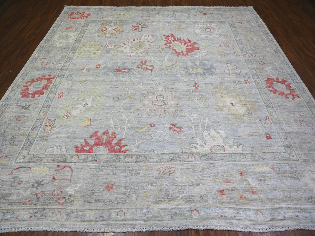 Oushak Oushak hand-knotted wool rug in Blue, 9'8" x 9'10" — SKU O074172 (view 2)