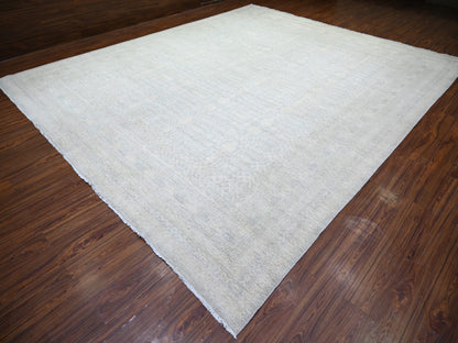 Blue 12'0" x 14'3" Oushak And Peshawar Hand knotted Wool Rug - Sku: O074177
