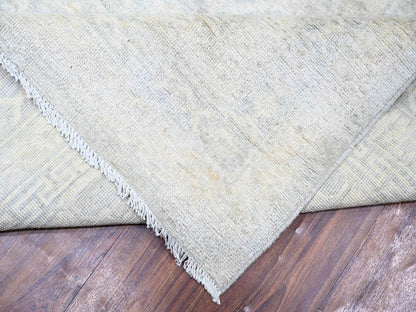 Blue 12'0" x 14'3" Oushak And Peshawar Hand knotted Wool Rug - Sku: O074177