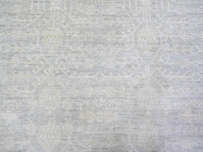 Blue 12'0" x 14'3" Oushak And Peshawar Hand knotted Wool Rug - Sku: O074177