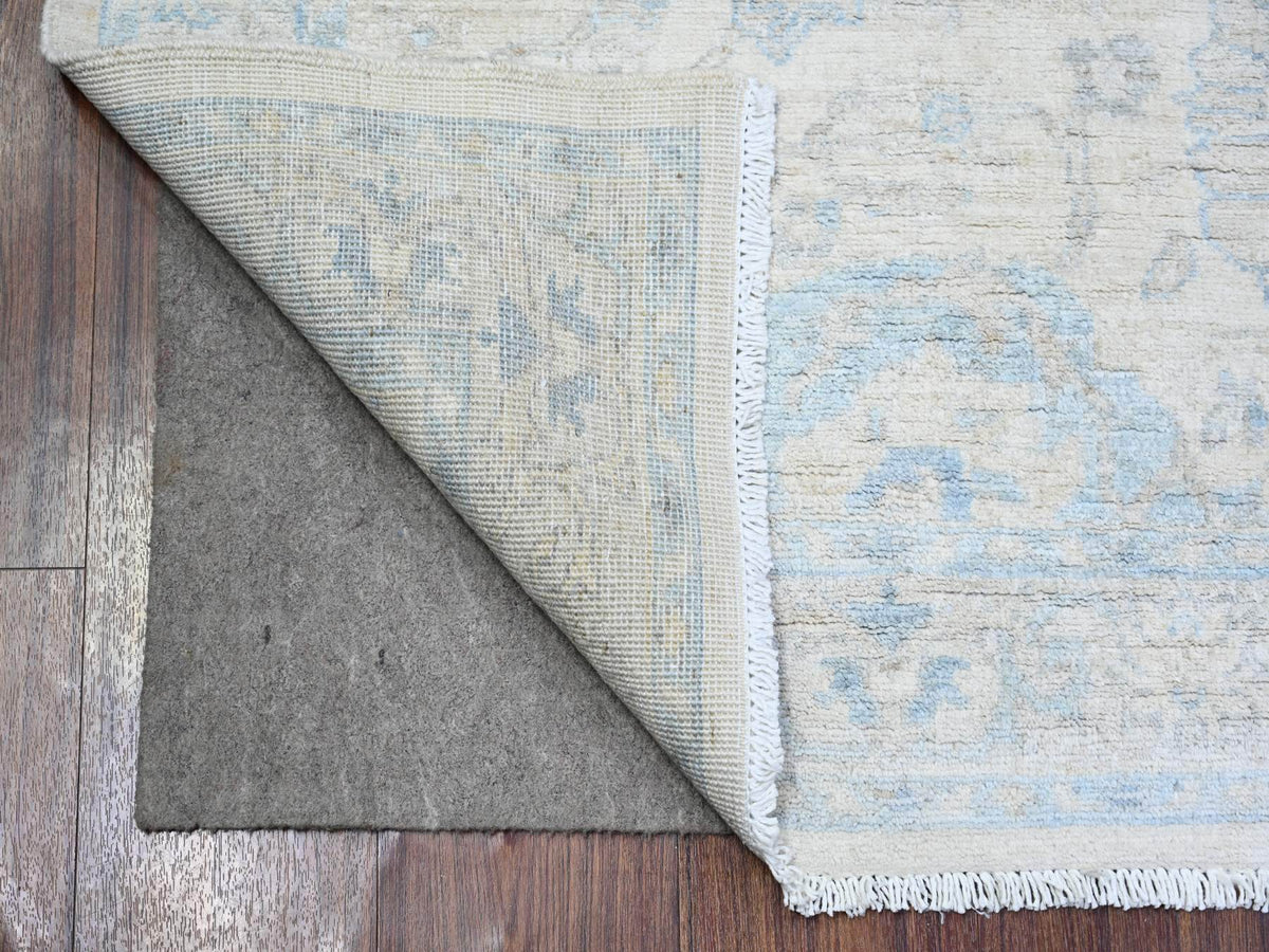 Peshawar Oushak hand-knotted wool rug in Ivory, 3' x 5' — SKU O074178 (view 2)