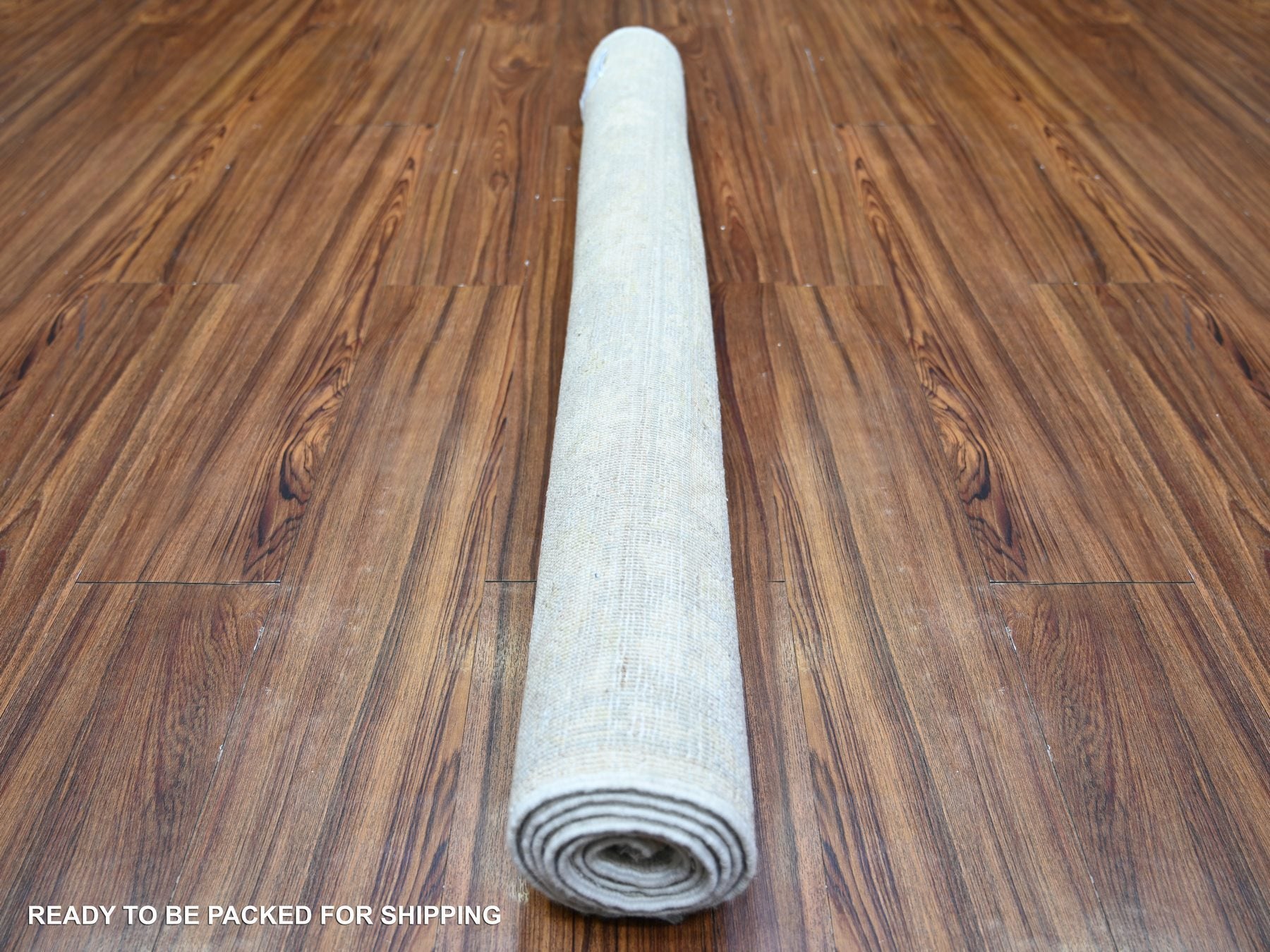 Peshawar Oushak hand-knotted wool rug in Ivory, 4' x 5'9" — SKU O074205 (view 4)