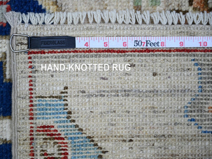 Brown 3'0" x 10'0" Tribal Hand knotted Wool Rug - Sku: O074224