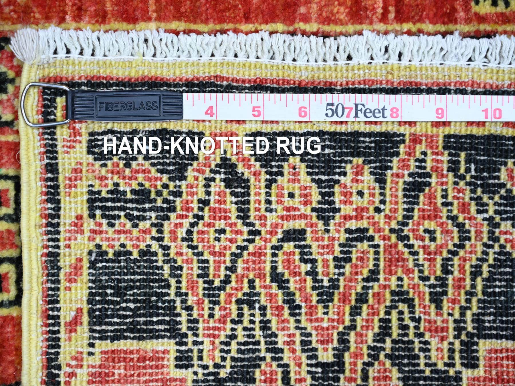 Peshawar Oushak hand-knotted wool runner in Red, 4' x 9'10" — SKU O074262 (view 6)