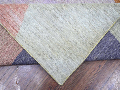 Modern / Contemporary hand-knotted wool rug in Multicolored, 10' x 13'9" — SKU O074288 (view 6)