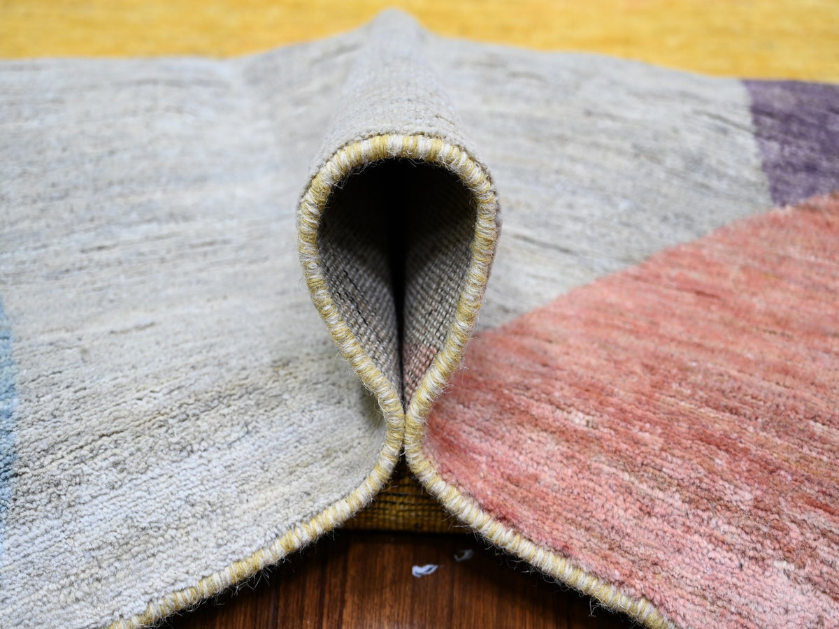 Modern / Contemporary hand-knotted wool rug in Multicolored, 9' x 12' — SKU O074294 (view 5)