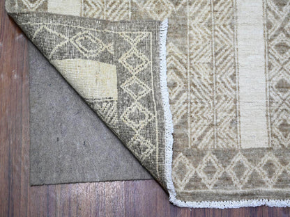 Brown 7'8" x 9'6" Oushak / Peshawar Hand knotted Wool Rug - Sku: O074297