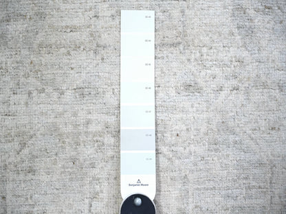 Peshawar Oushak hand-knotted wool runner in Ivory, 2'8" x 11' — SKU O074303 (view 3)