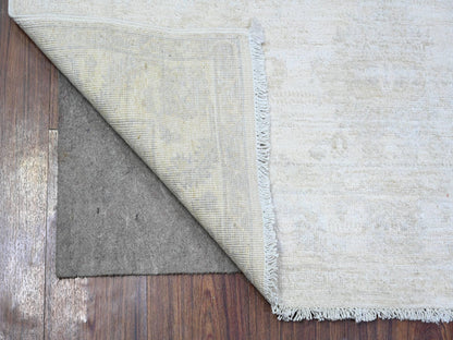 Peshawar Oushak hand-knotted wool rug in Ivory & Daisy White, 3'10" x 5'10" — SKU O074462 (view 2)