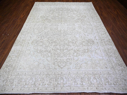 Kerman Vintage hand-knotted wool rug in Overdyed & Gray, 7'8" x 10'6" — SKU O074477 (view 2)