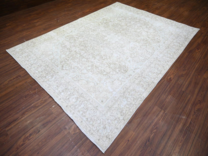 Kerman Vintage hand-knotted wool rug in Overdyed & Gray, 7'8" x 10'6" — SKU O074477 (view 3)