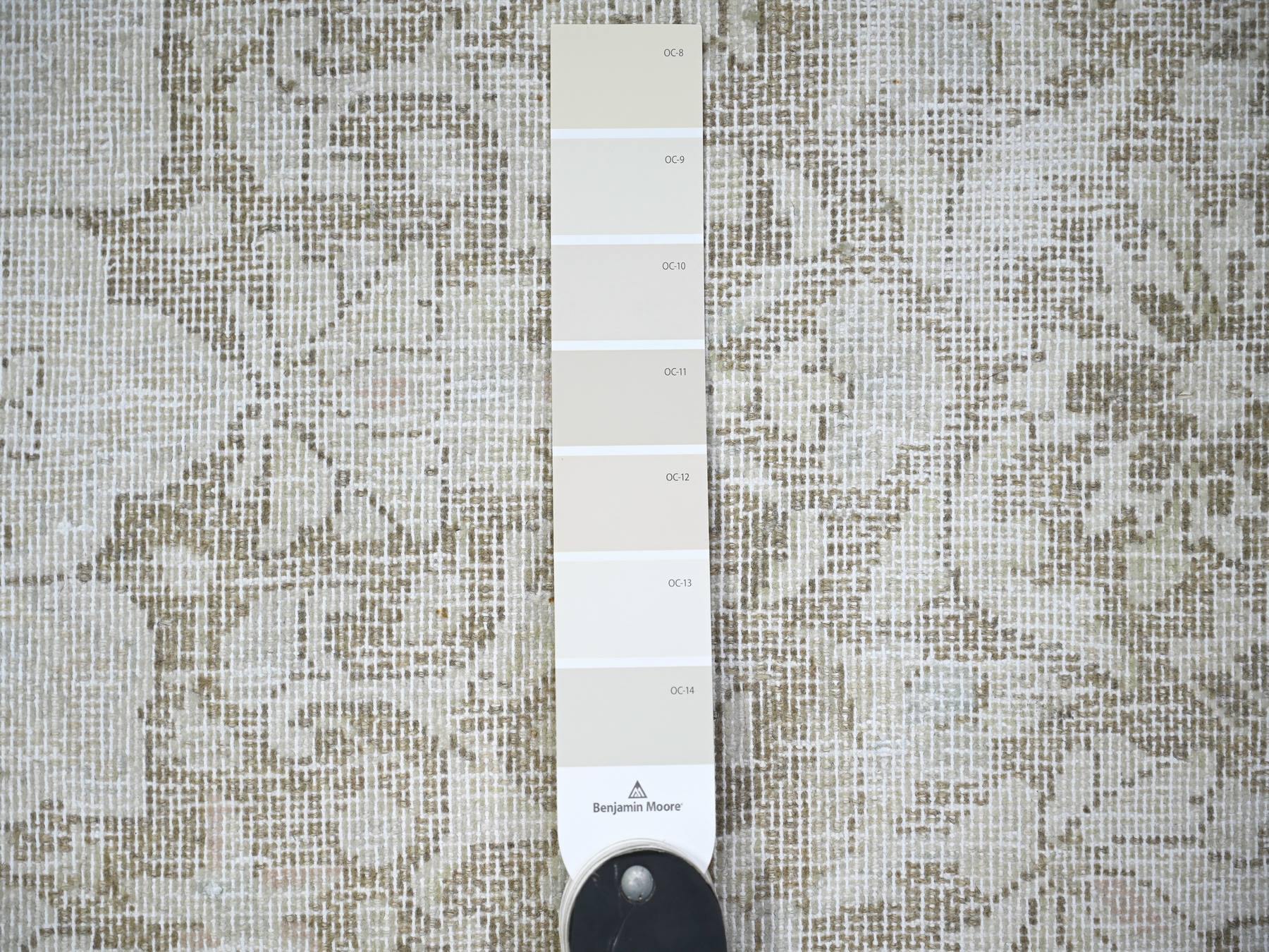 Kerman Vintage hand-knotted wool rug in Overdyed & Gray, 7'8" x 10'6" — SKU O074477 (view 7)