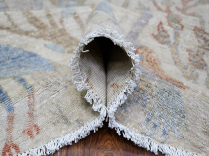 Peshawar Oushak hand-knotted wool rug in Ivory, 7'11" x 7'11" — SKU O074496 (view 5)
