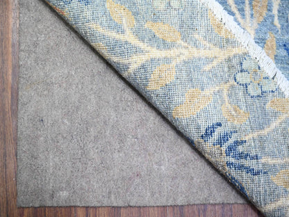 Blue 12'0" x 12'2" Oushak And Peshawar Hand knotted Wool Rug - Sku: O074497