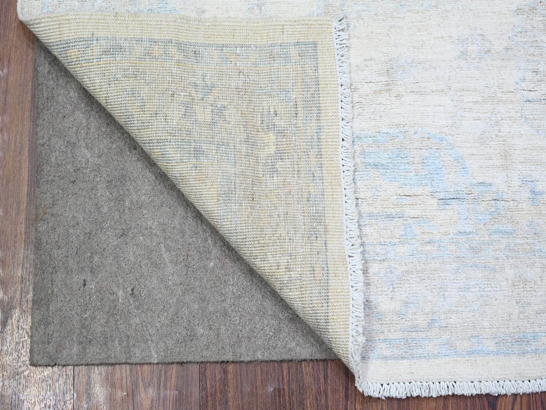 Peshawar Oushak hand-knotted wool rug in Ivory, 3'1" x 4'11" — SKU O074513 (view 2)