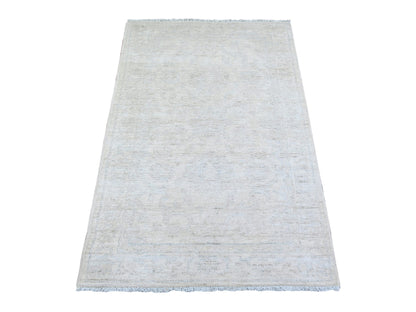 Peshawar Oushak hand-knotted wool rug in Ivory, 3' x 5' — SKU O074514