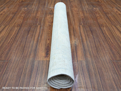 Peshawar Oushak hand-knotted wool rug in Ivory, 3' x 5' — SKU O074514 (view 4)