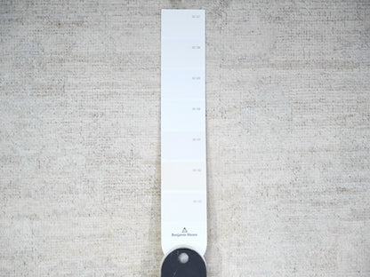 Peshawar Oushak hand-knotted wool rug in Ivory & Cloud Gray, 8'9" x 11'9" — SKU O074516 (view 7)