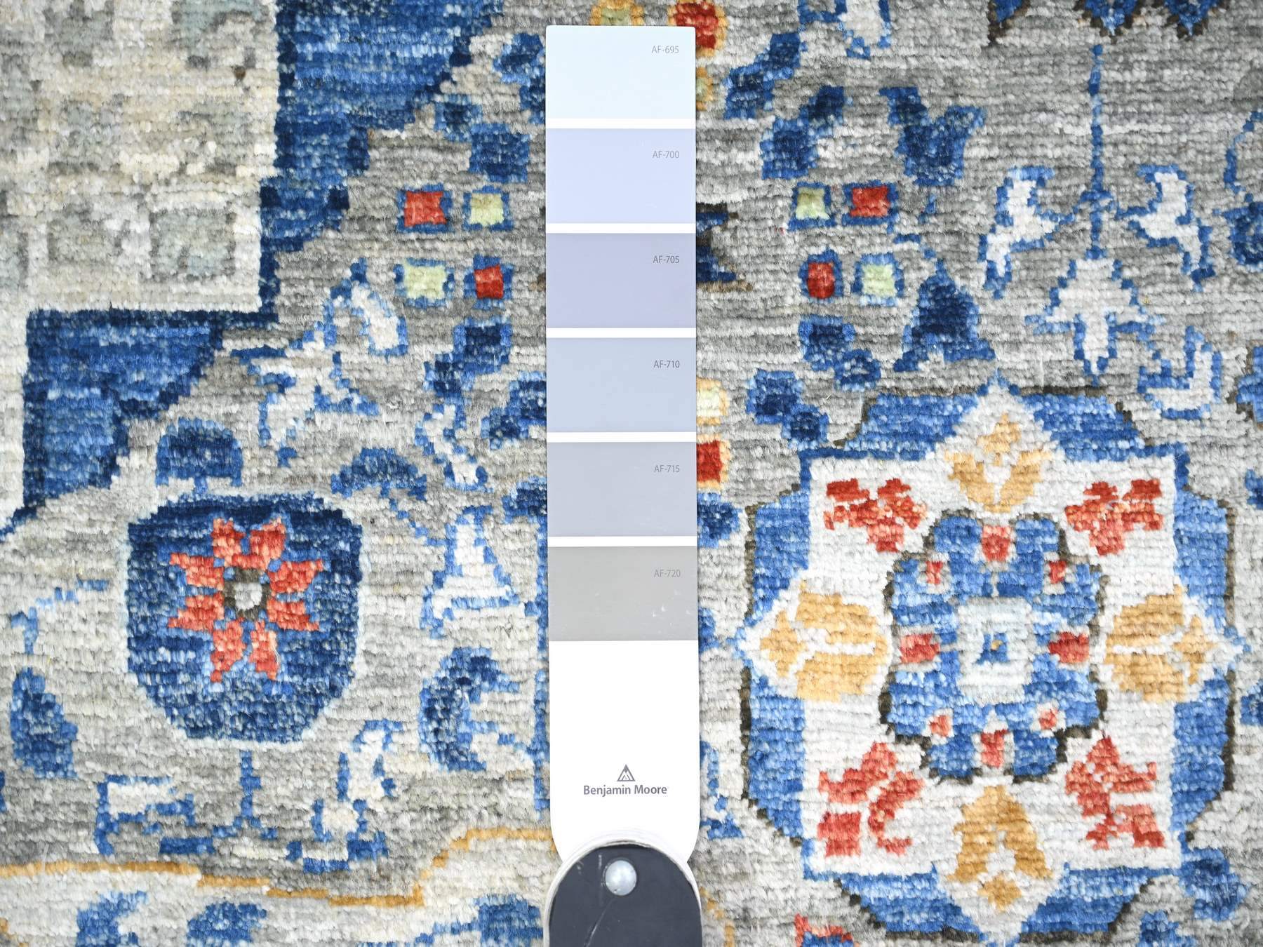 Mamluk Mamluk hand-knotted wool rug in Gray & Gentle Gray, 11'9" x 16'1" — SKU O074556 (view 7)