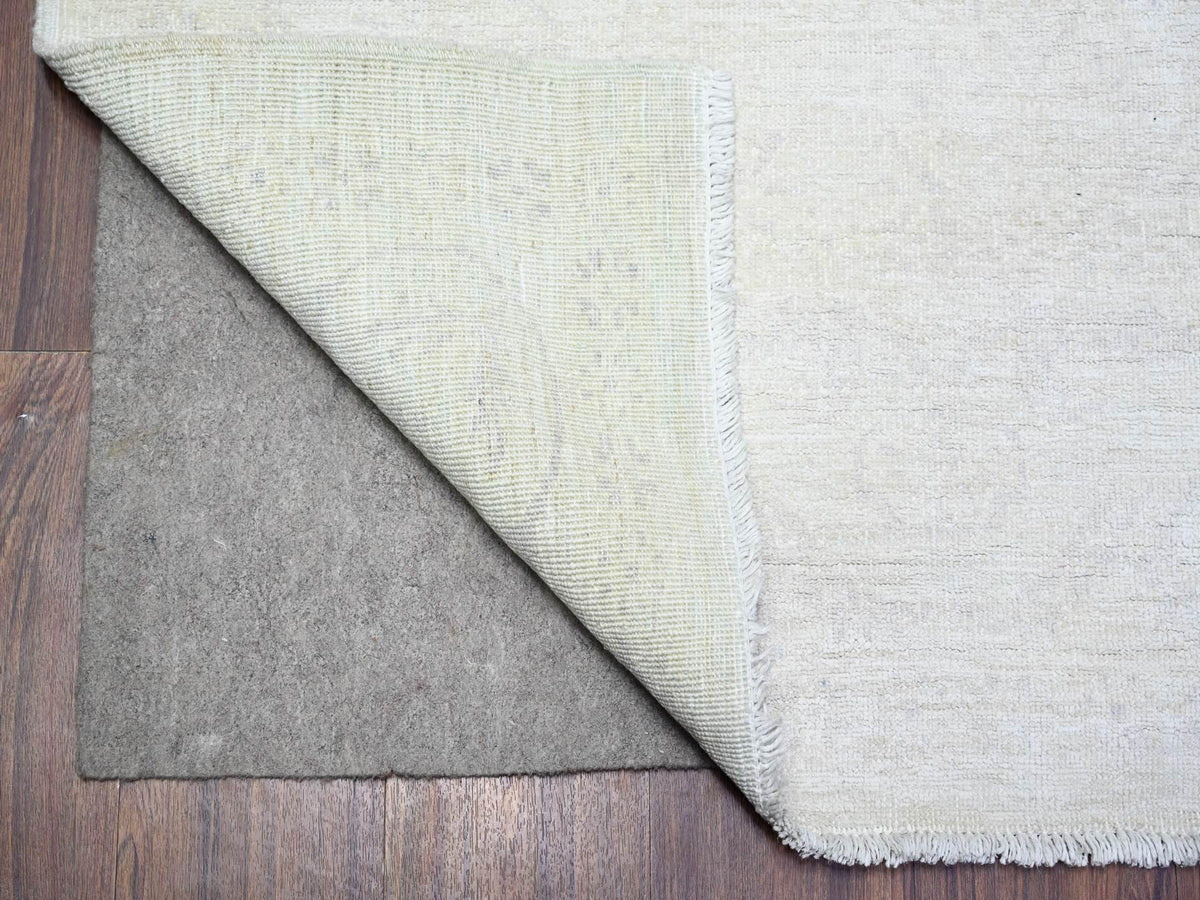 Peshawar Oushak hand-knotted wool rug in Gray, 8'1" x 9'5" — SKU O074575 (view 4)