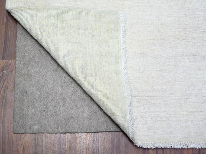 Peshawar Oushak hand-knotted wool rug in Gray, 8'1" x 9'5" — SKU O074575 (view 4)