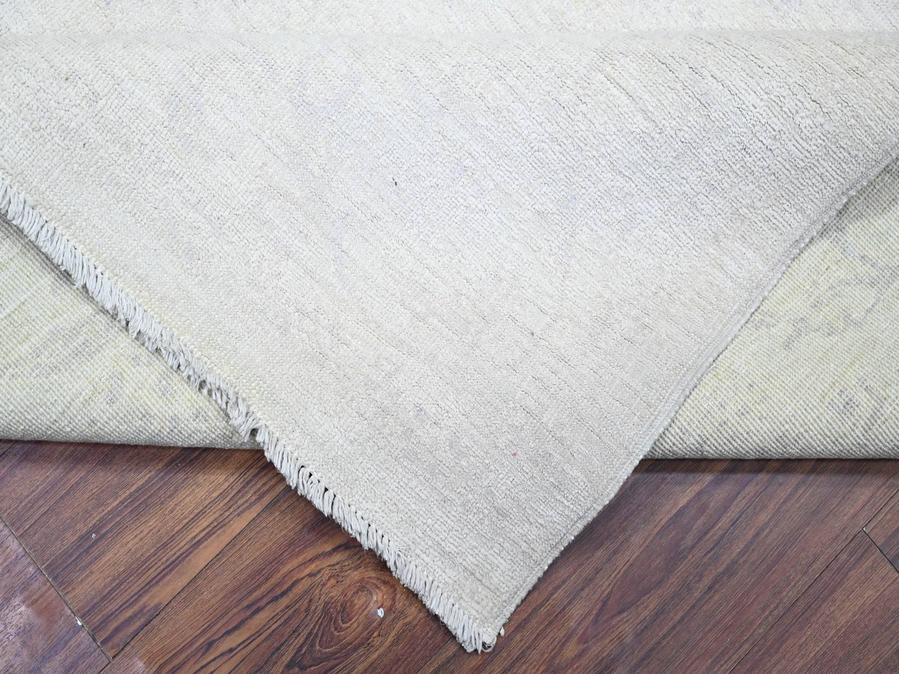 Peshawar Oushak hand-knotted wool rug in Gray, 8'1" x 9'5" — SKU O074575 (view 6)