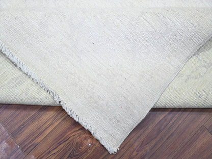 Peshawar Oushak hand-knotted wool rug in Gray, 8'1" x 9'5" — SKU O074575 (view 6)
