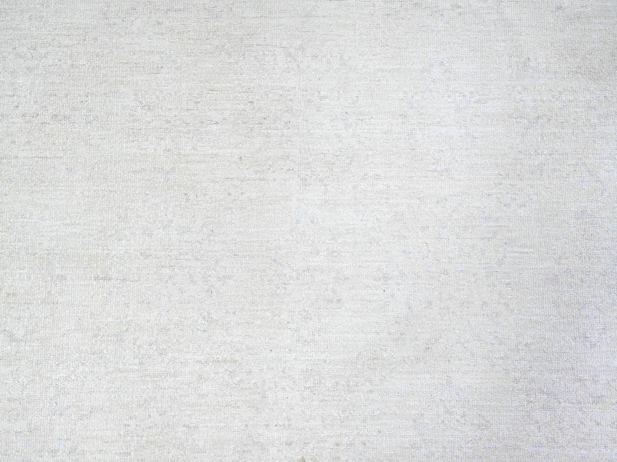 Peshawar Oushak hand-knotted wool rug in Gray, 8'1" x 9'5" — SKU O074575 (view 8)