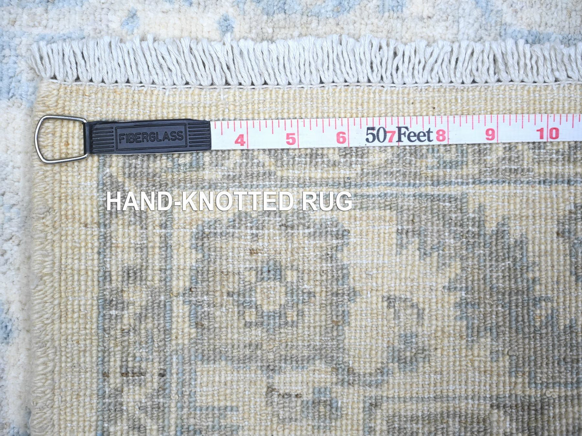 Peshawar Oushak hand-knotted wool rug in Ivory, 3'11" x 5'9" — SKU O074580 (view 6)
