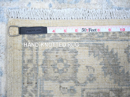 Peshawar Oushak hand-knotted wool rug in Ivory, 3'11" x 5'9" — SKU O074580 (view 6)