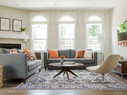 Oushak hand-knotted wool rug in Gray, 8' x 9'8" — SKU O074611 (view 2)