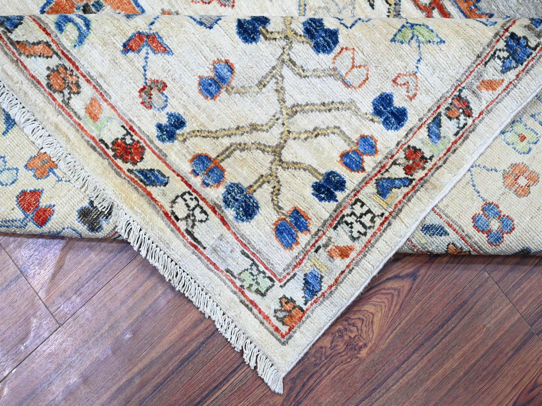 Oushak hand-knotted wool rug in Gray, 8' x 9'8" — SKU O074611 (view 7)