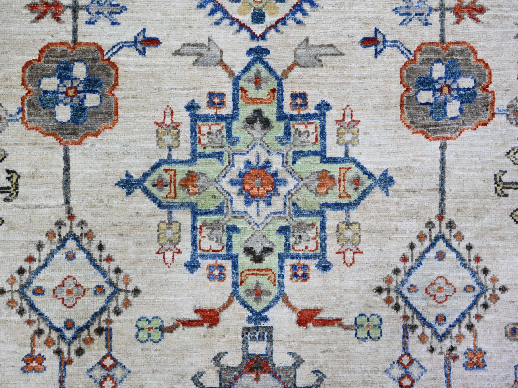 Oushak hand-knotted wool rug in Gray, 8' x 9'8" — SKU O074611 (view 9)