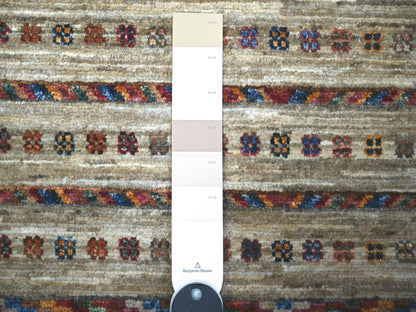 Kazak Kazak hand-knotted wool rug in Ivory, 8'10" x 11'10" — SKU O074619 (view 7)