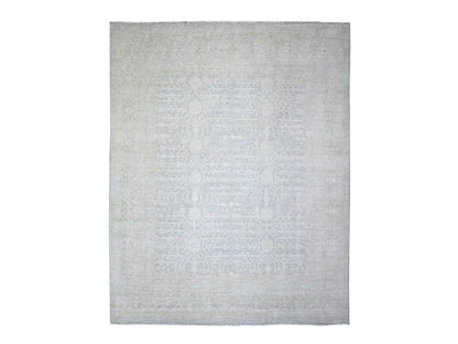 Khotan Khotan hand-knotted wool rug in Gray, 7'11" x 9'10" — SKU O074640