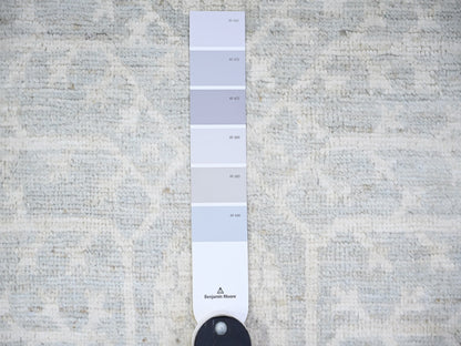 Khotan Khotan hand-knotted wool rug in Gray, 7'11" x 9'10" — SKU O074640 (view 7)