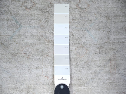 Peshawar Oushak hand-knotted wool rug in Ivory & White, 3'1" x 5' — SKU O074650 (view 3)