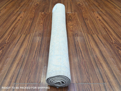 Ivory 3'0" x 4'10" Oushak And Peshawar Hand knotted Wool Rug - Sku: O074651
