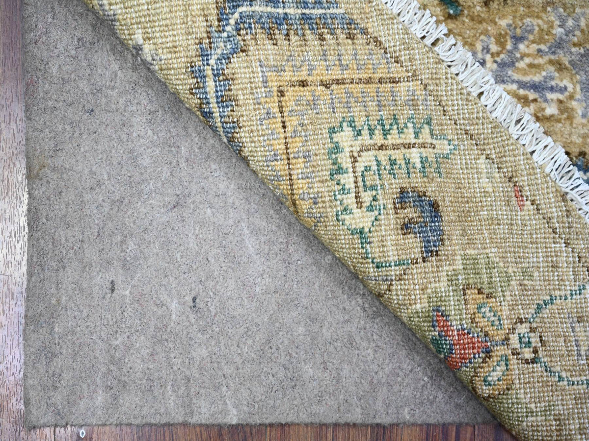 Tribal & Geometric hand-knotted wool rug in Gray, 6'1" x 6'2" — SKU O074653 (view 2)