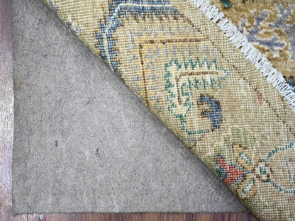 Tribal & Geometric hand-knotted wool rug in Gray, 6'1" x 6'2" — SKU O074653 (view 2)