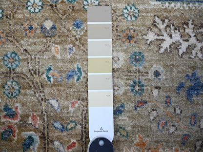 Tribal & Geometric hand-knotted wool rug in Gray, 6'1" x 6'2" — SKU O074653 (view 3)