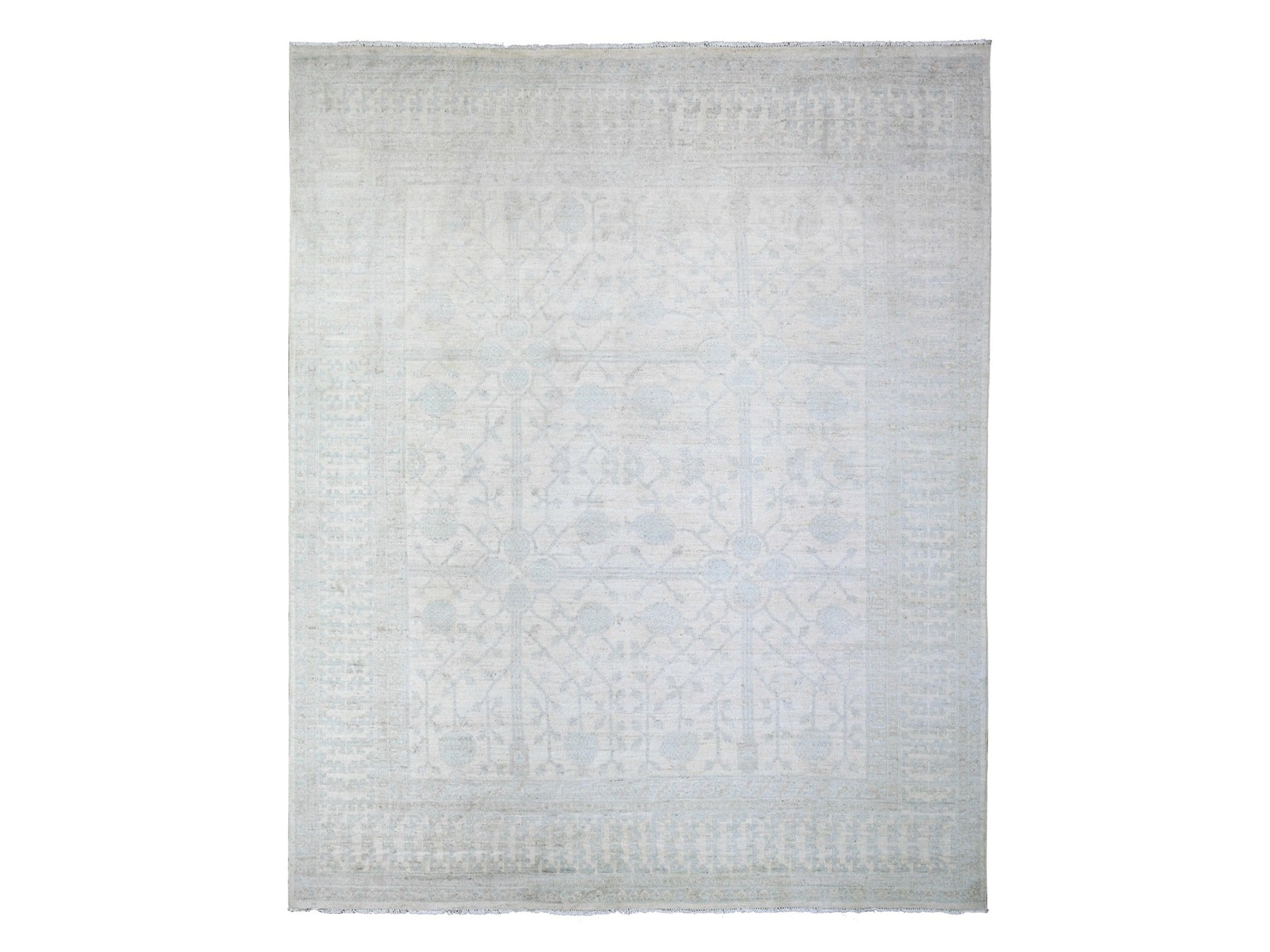 Khotan Khotan hand-knotted wool rug in Ivory, 7'10" x 9'5" — SKU O074667
