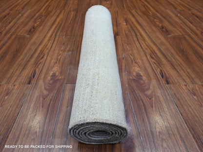 Gabbeh Tribal & Geometric hand-knotted wool runner in Gray, 2'8" x 9'5" — SKU O074688 (view 4)