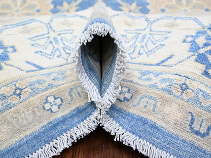 Blue 7'8" x 9'7" Kazak Hand knotted Wool Rug - Sku: O074725