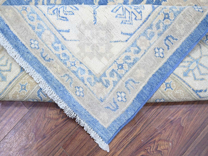 Blue 7'8" x 9'7" Kazak Hand knotted Wool Rug - Sku: O074725