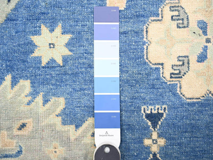 Blue 9'0" x 11'5" Kazak Hand knotted Wool Rug - Sku: O074726
