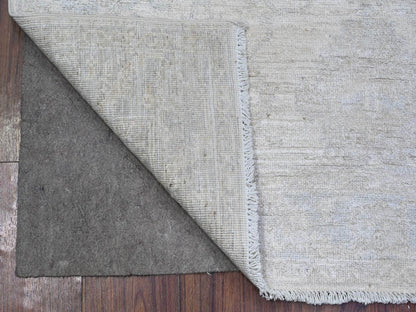 Ivory 3'10" x 5'7" Oushak And Peshawar Hand knotted Wool Rug - Sku: O074785